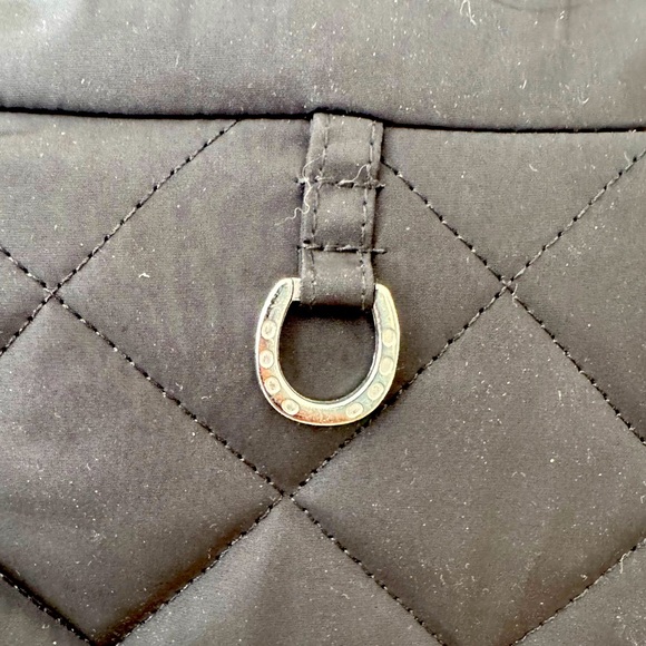 Ariat Equestrian Black Quilted Puffer Full Zip Riding Jacket, Women’s Large - Picture 5 of 9